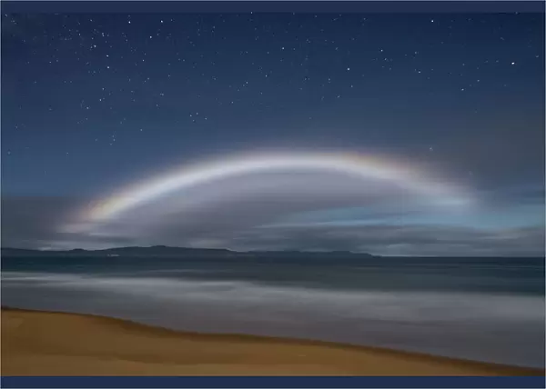 Moonbow or nocturnal rainbow