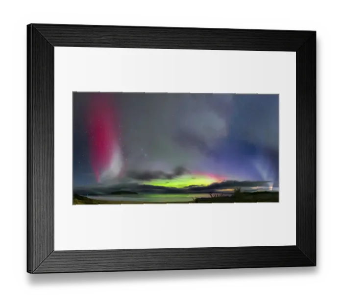Framed Print : Spectacular aurora display, STEVE and Proton arc