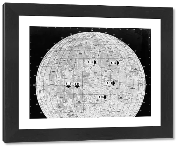 Apollo Landing Site Chart