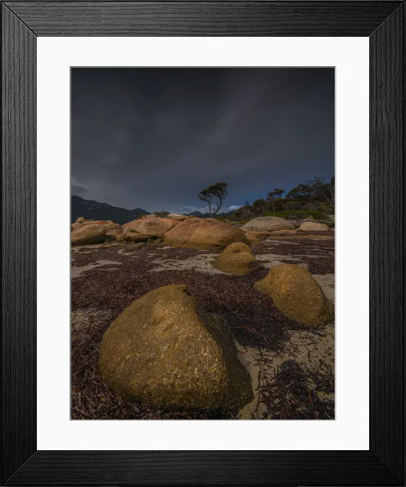 Framed Print : Coastal light Strzelecki National park, Flinders Island, Bass Strait, Tasmania