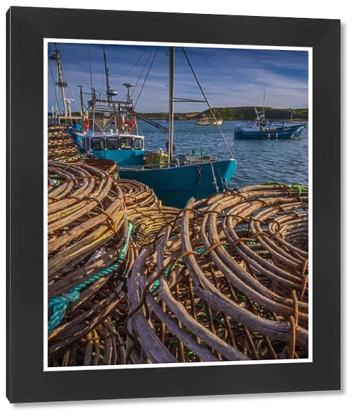 Lobster (Crayfish) trawlers in the Currie Harbour, King Island, Tasmania