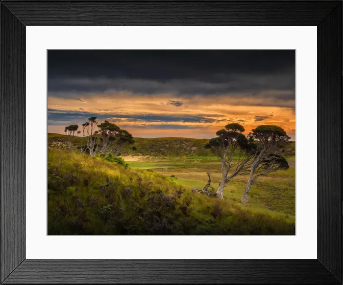 Framed Print : Afternoon light at Pearshape lagoon, central King Island, Bass Straight, Tasmania Framed Print : Afternoon light at Pearshape lagoon, central King Island, Bass Straight, Tasmania