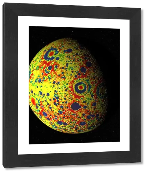Free-Air Gravity Map of the Moon