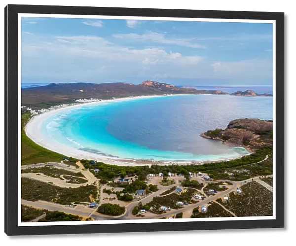 Aerial view of Lucky Bay in Cape Le Grand National Park near Esperance at Western Australia