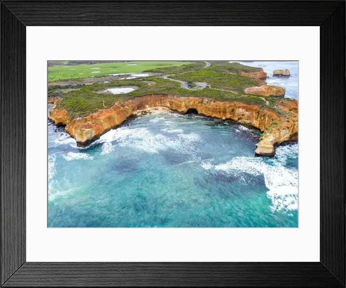 Framed Print : Aerial View of the Coastline, Great ocean Road Framed Print : Aerial View of the Coastline, Great ocean Road