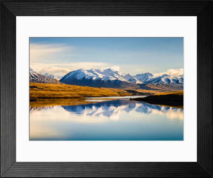 Framed Print : Lake Alexandrina, South Island, New Zealand Framed Print : Lake Alexandrina, South Island, New Zealand