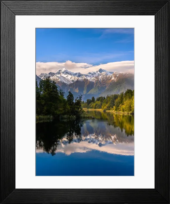 Framed Print : Lake Matheson, South Island, New Zealand