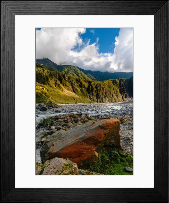 Framed Print : Fox Glacier, South Island, New Zealand Framed Print : Fox Glacier, South Island, New Zealand