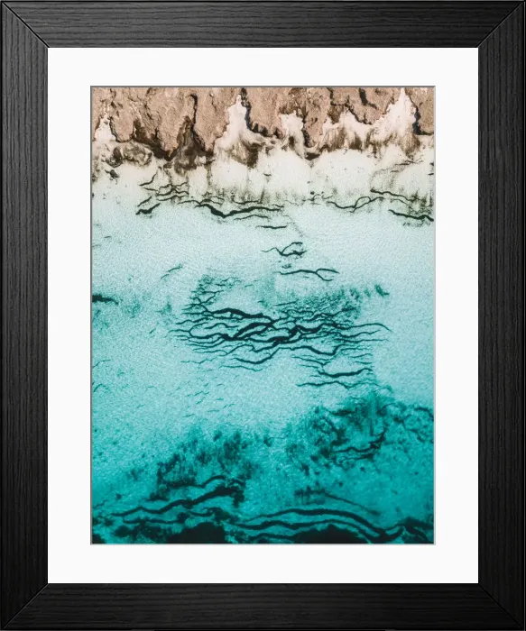 Framed Print : water abstract