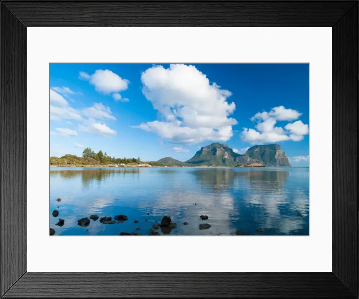 Framed Print : Reflections on Lord Howe Framed Print : Reflections on Lord Howe