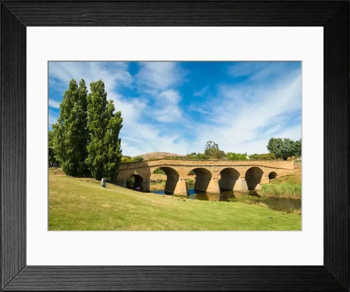 Framed Print : Historic Richmond Bridge, Tasmania, Australia