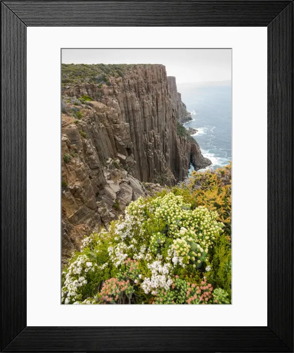 Framed Print : Cliffs at Cape Raoul on Tasman Peninsula, Tasmania