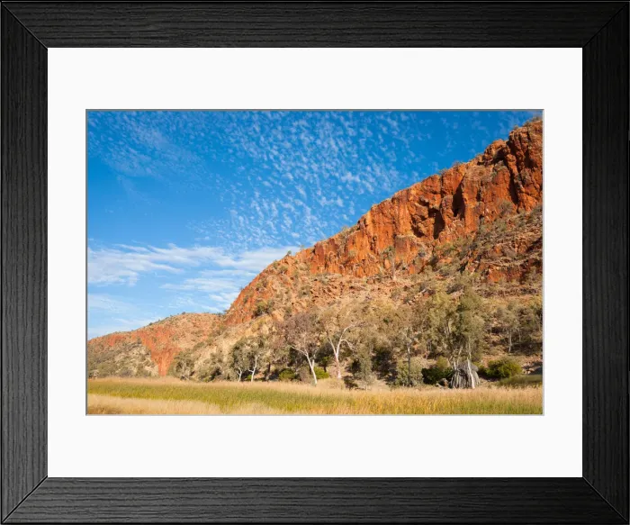 Framed Print : Glen Helen Gorge in Macdonnell Ranges Australia
