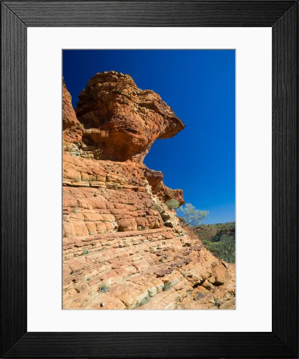 Framed Print : Layered orange sandstone detail at Kings Canyon Framed Print : Layered orange sandstone detail at Kings Canyon
