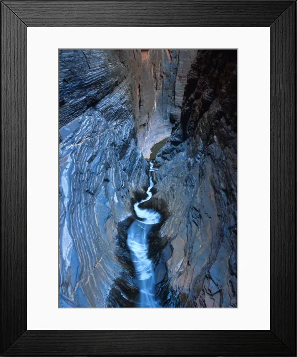 Framed Print : Western Australia, Karijini National Park, Hancock Gorge