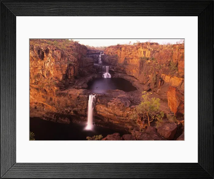 Framed Print : Western Australia, Mitchell Falls and Mitchell Plateau at dawn Framed Print : Western Australia, Mitchell Falls and Mitchell Plateau at dawn
