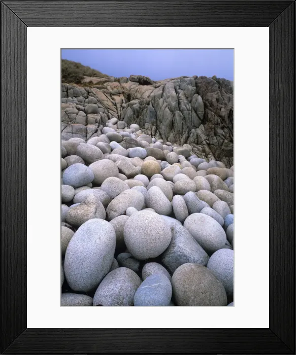 Framed Print : Australia, Tasmania, Flinders Island, eroded granite rocks on coast Framed Print : Australia, Tasmania, Flinders Island, eroded granite rocks on coast