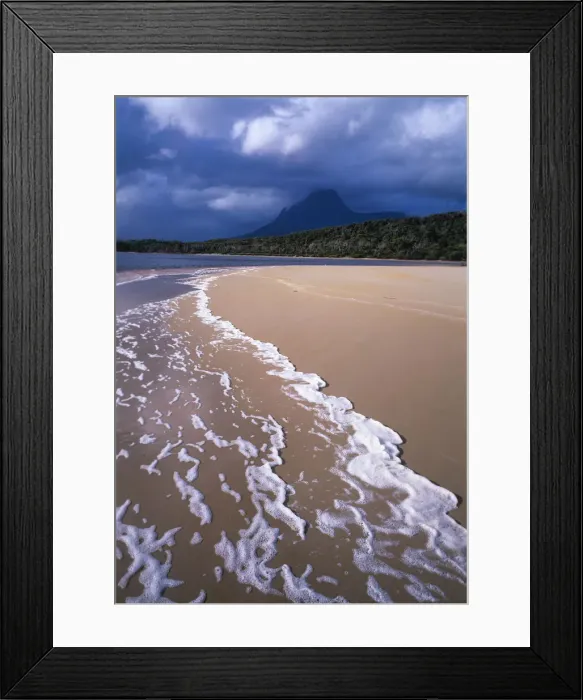 Framed Print : Australia, Tasmania, New River Lagoon and Precipitous Bluff Framed Print : Australia, Tasmania, New River Lagoon and Precipitous Bluff