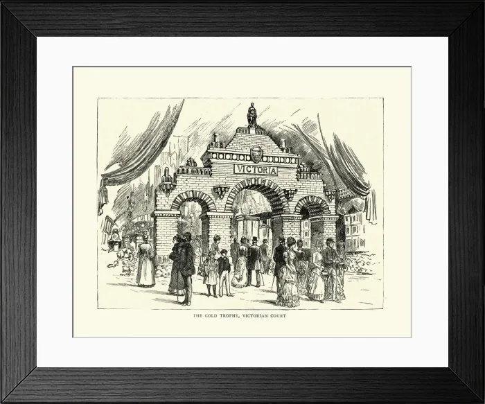 Framed Print : Gold Trophy, Victorian Court, 19th Century