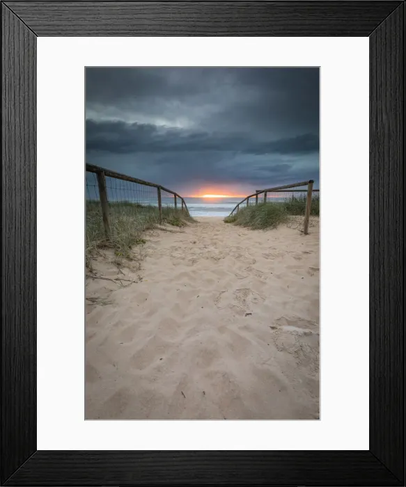 Framed Print : Broadbeach Sunrise Over The Beach, Gold Coast Framed Print : Broadbeach Sunrise Over The Beach, Gold Coast
