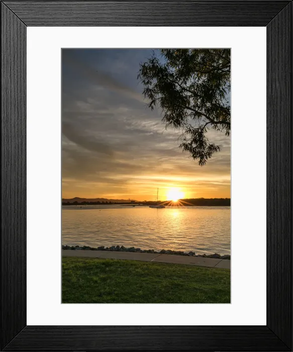 Framed Print : Paradise Point Sunset, Gold Coast
