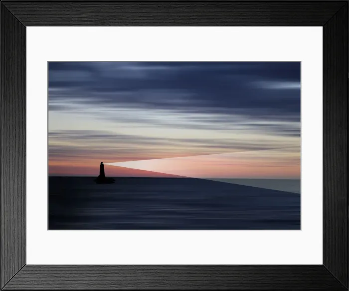 Framed Print : lighthouse edited-1