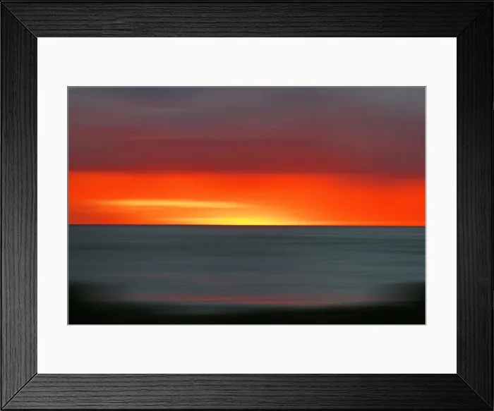 Framed Print : redsky blur