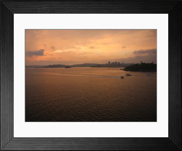 Framed Print : Skies in Sydney turned orange when the bushfires were happening in the summer of 2020 Framed Print : Skies in Sydney turned orange when the bushfires were happening in the summer of 2020