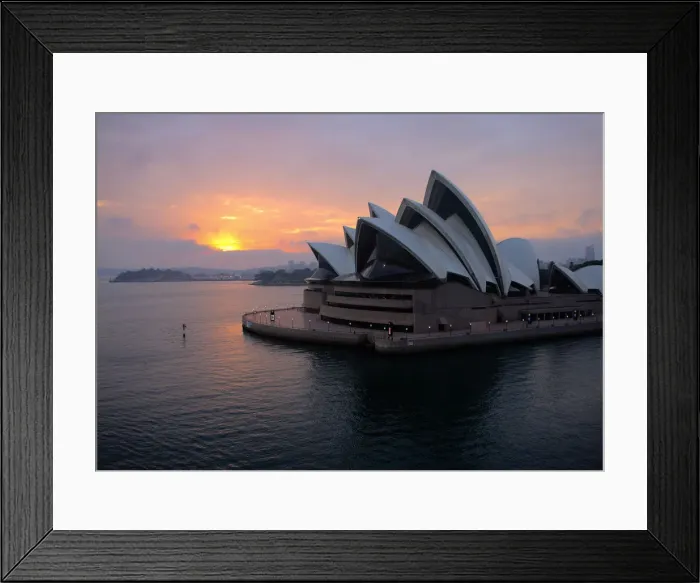 Framed Print : Sydney Sunrise over the Opera House Framed Print : Sydney Sunrise over the Opera House