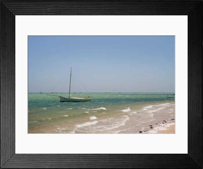 Framed Print : Denham, Western Australia on a windy day