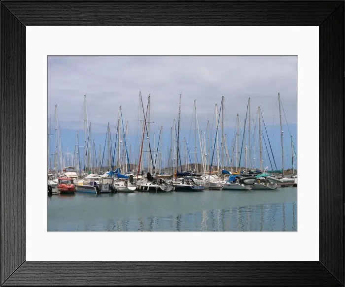 Framed Print : Yachts Galore, Cairns