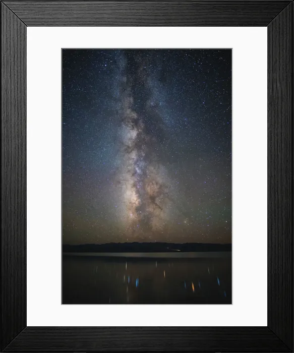 Framed Print : Milky way and streaked reflection Framed Print : Milky way and streaked reflection
