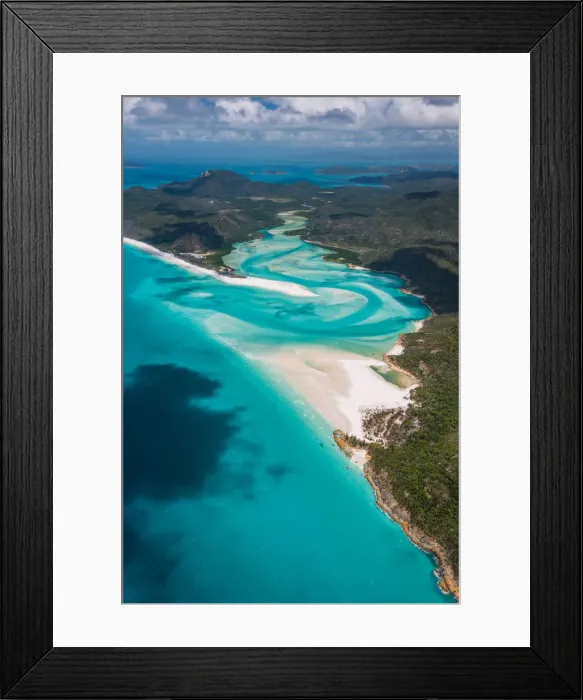 Framed Print : Great Barrier Reef and Hardy Reef, Australia