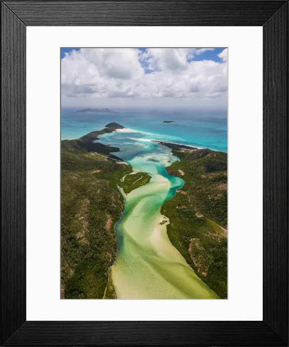 Framed Print : Great Barrier Reef and Hardy Reef, Australia Framed Print : Great Barrier Reef and Hardy Reef, Australia