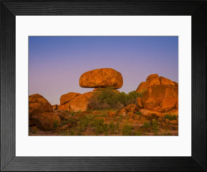 Framed Print : Karlu Karlu or Devils marbles Conservation Reserve, Northern Territory, Australia