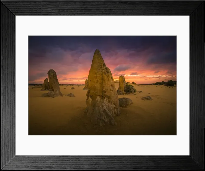 Framed Print : The Pinnacles Desert Of Nambung National Park, Western Australia, Australia Framed Print : The Pinnacles Desert Of Nambung National Park, Western Australia, Australia