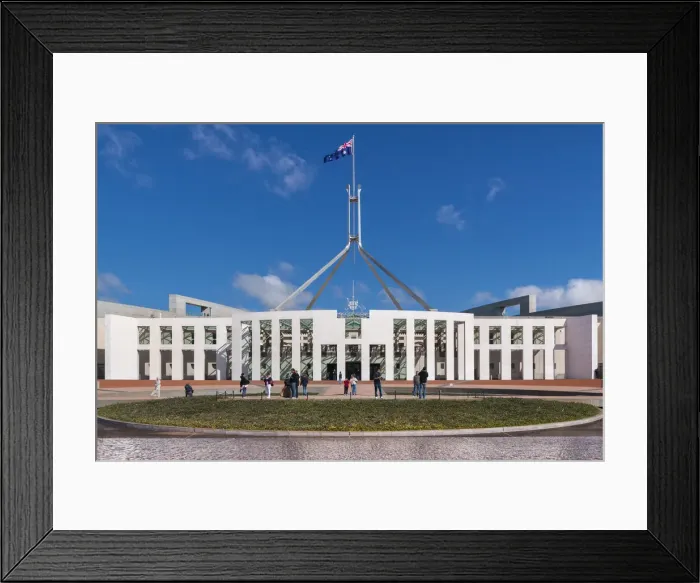 Framed Print : Daytime View Of Parliament House, Canberra, Australia Framed Print : Daytime View Of Parliament House, Canberra, Australia