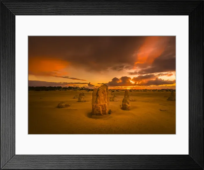 Framed Print : The Pinnacles Desert Of Nambung National Park, Western Australia, Australia Framed Print : The Pinnacles Desert Of Nambung National Park, Western Australia, Australia