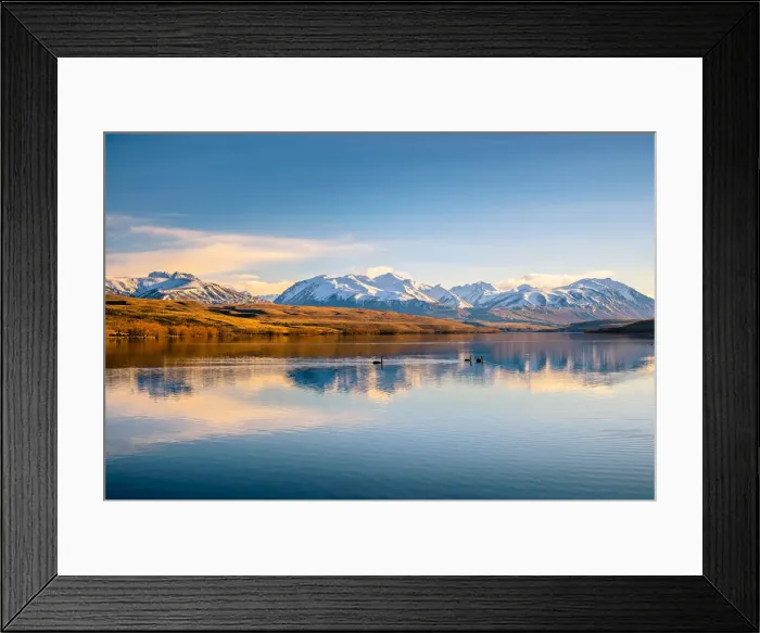 Framed Print : Lake Alexandrina, South Island, New Zealand