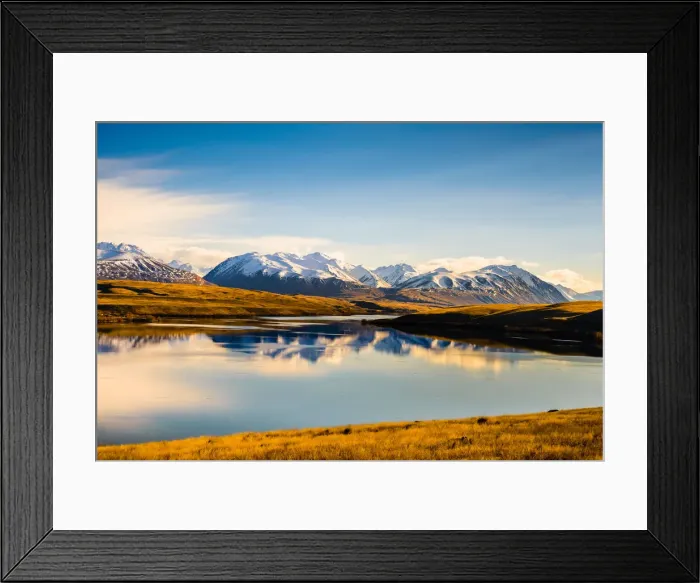 Framed Print : Lake Alexandrina, South Island, New Zealand