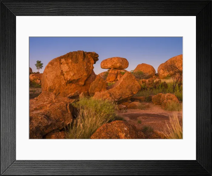 Framed Print : Karlu Karlu or Devils marbles Conservation Reserve, Northern Territory, Australia Framed Print : Karlu Karlu or Devils marbles Conservation Reserve, Northern Territory, Australia