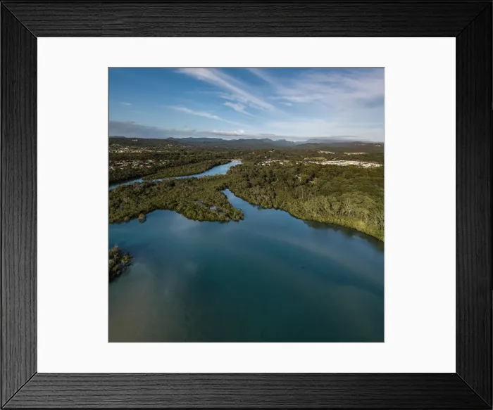 Framed Print : Tallebudgera Creek Aerials Framed Print : Tallebudgera Creek Aerials