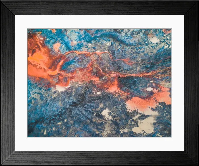 Framed Print : Mine tailings as seen from above, Coolgardie, Australia Framed Print : Mine tailings as seen from above, Coolgardie, Australia