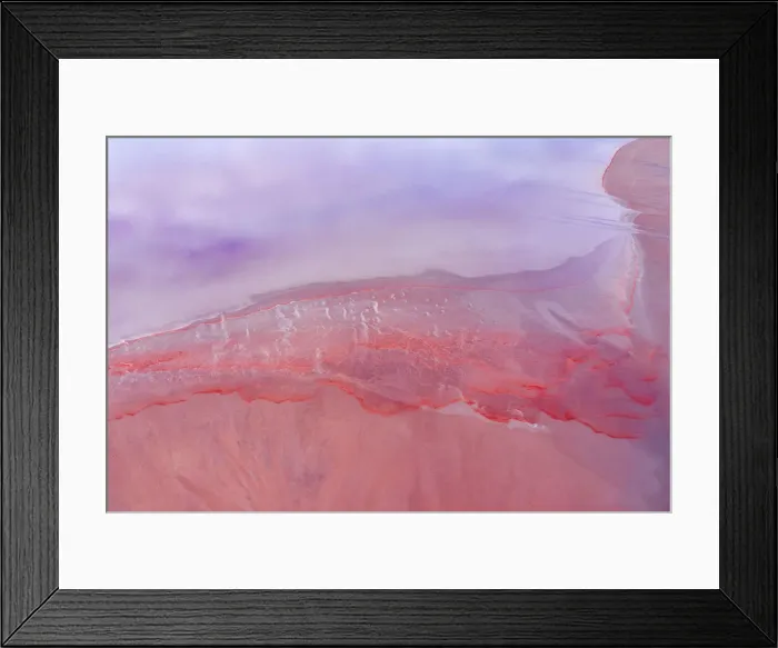 Framed Print : Aerial view of patterns, textures and amazing colors, pink Framed Print : Aerial view of patterns, textures and amazing colors, pink