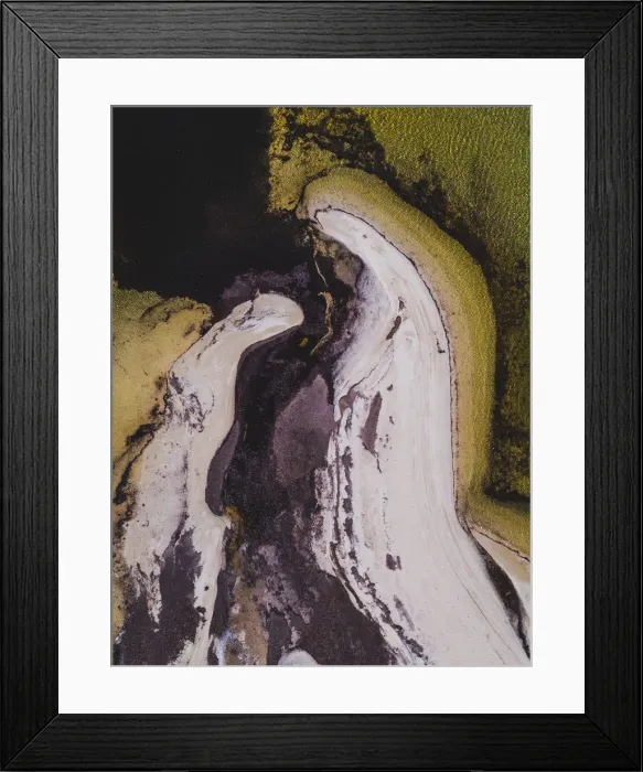 Framed Print : Drone shot of unusual beaches, Shark Bay, Australia Framed Print : Drone shot of unusual beaches, Shark Bay, Australia