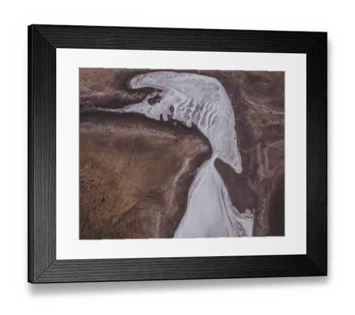Framed Print : Salt formation in a dried up lake, Port Hedland, Australia Framed Print : Salt formation in a dried up lake, Port Hedland, Australia
