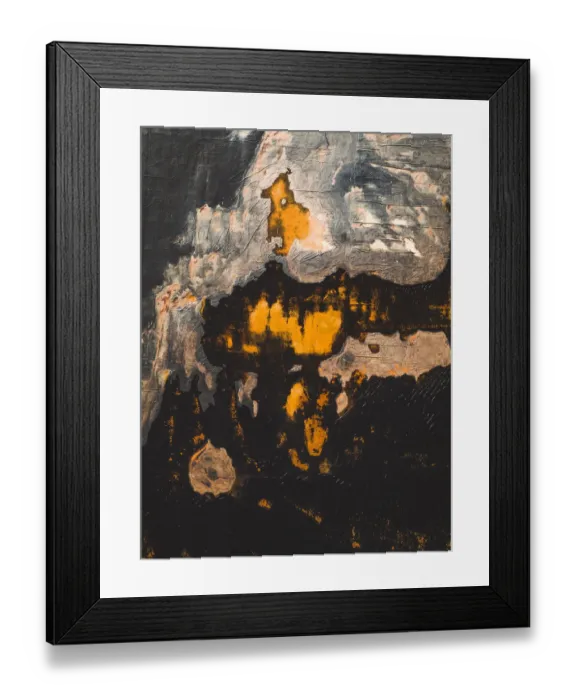 Framed Print : Drone shot looking directly down on gas plant tailing pond, Western Australia Framed Print : Drone shot looking directly down on gas plant tailing pond, Western Australia