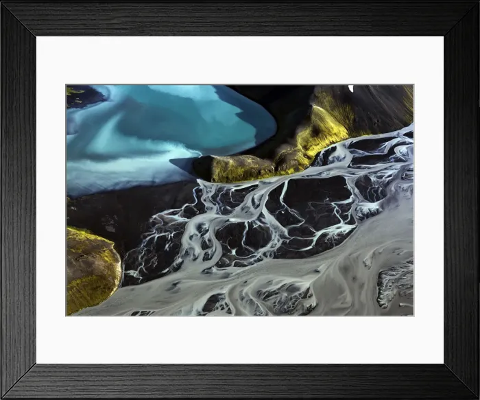 Framed Print : Aerial Photography Abstract Landscape