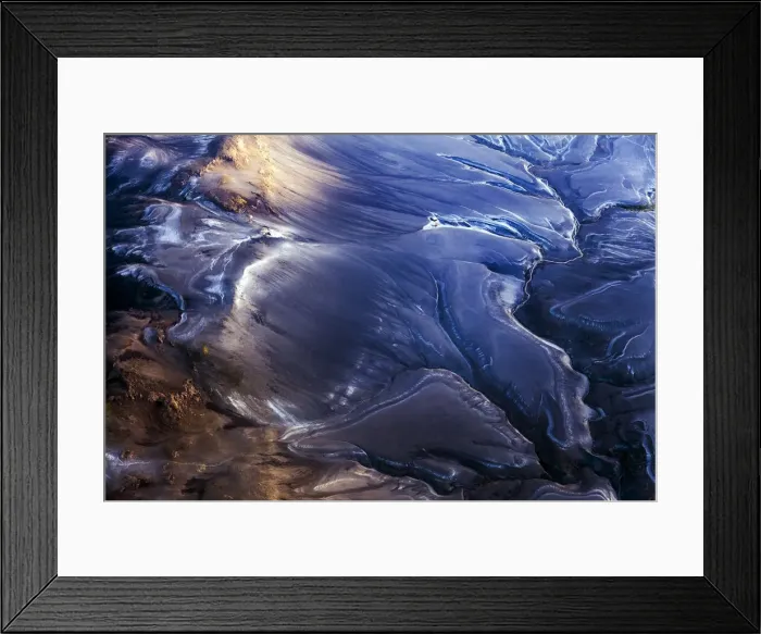 Framed Print : Aerial photography abstract landscape