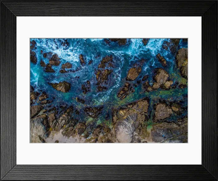Framed Print : Above the rocks
